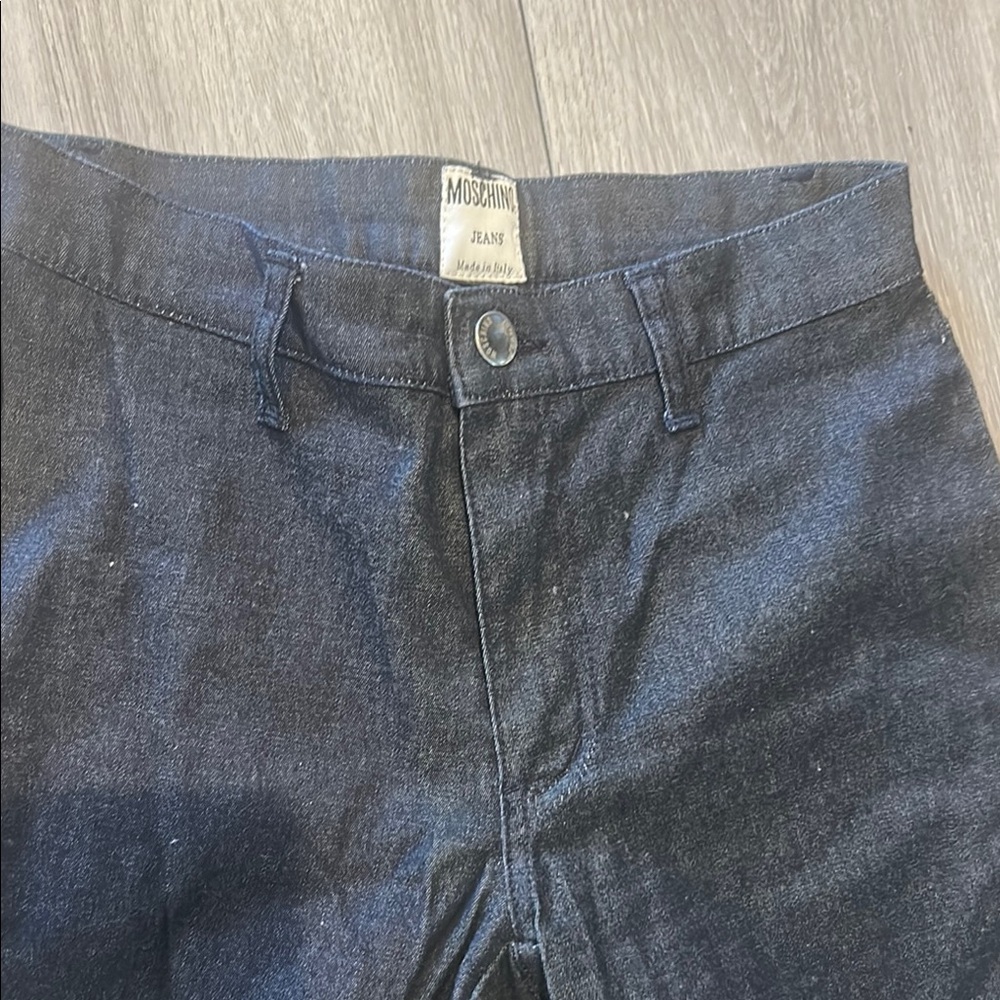 VINTAGE Y2K Moschino Midnight Blue Denim Pants Sz 4
